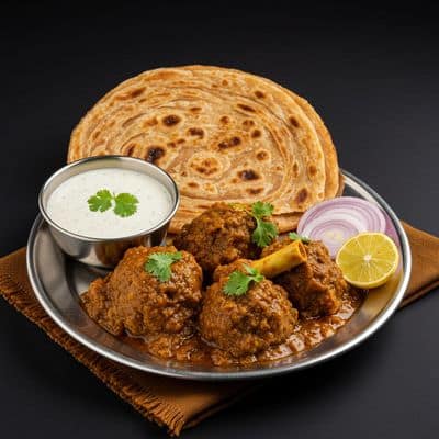 Mutton Botti And Paratha (Full)