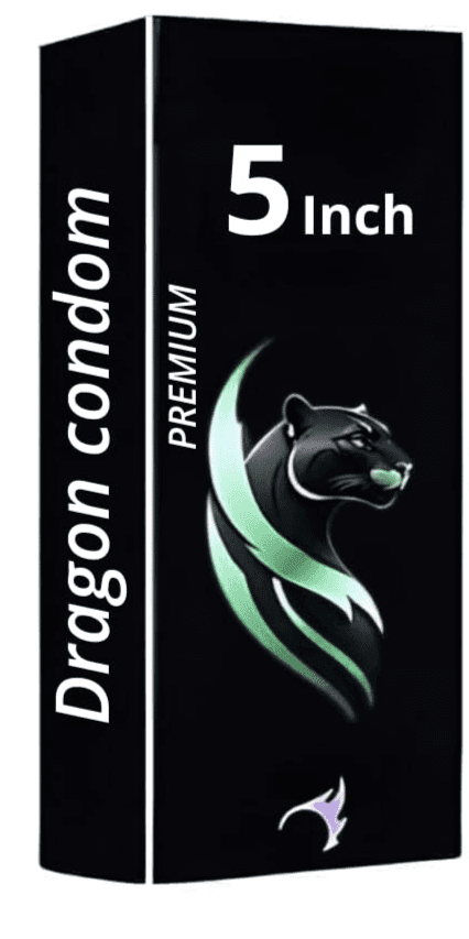 Dragon Condom for Men | 5 Inch | Premium Natural Latex | Ultra-Thin | Pre-Lubricated | Smooth Finish | Comfortable Fit