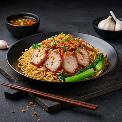 Butter Garlic Pork Noodles