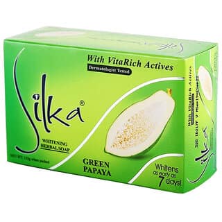 Silka Green Papaya Whitening Herbal Face & Body Soap - 135gm