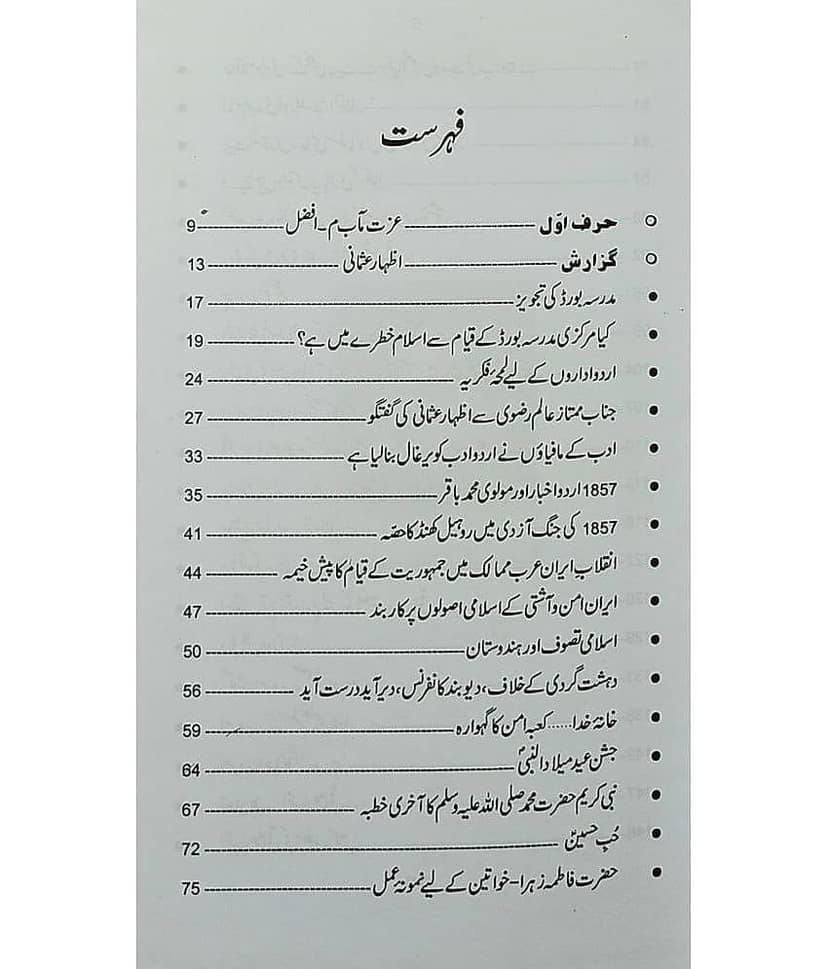 Mutafarriqat Urdu Collection of Articles on different situtation view 2