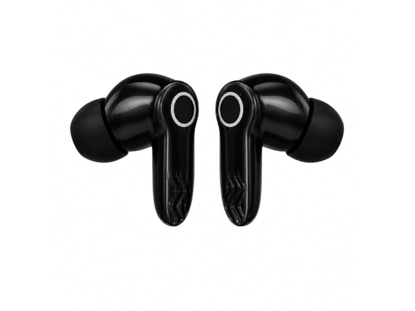 OlivLife NERO True Wireless Earbuds, Bluetooth 6.0 in-Ear Headphones with ENC Mic, 14H Playtime, Deep Bass, Premium Sound, Type-C Fast Charging Case - Black view 2