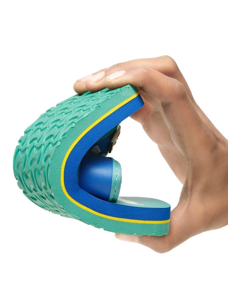 Premium Monkey V-Shape Flip-flops - Blue (Unisex) view 8