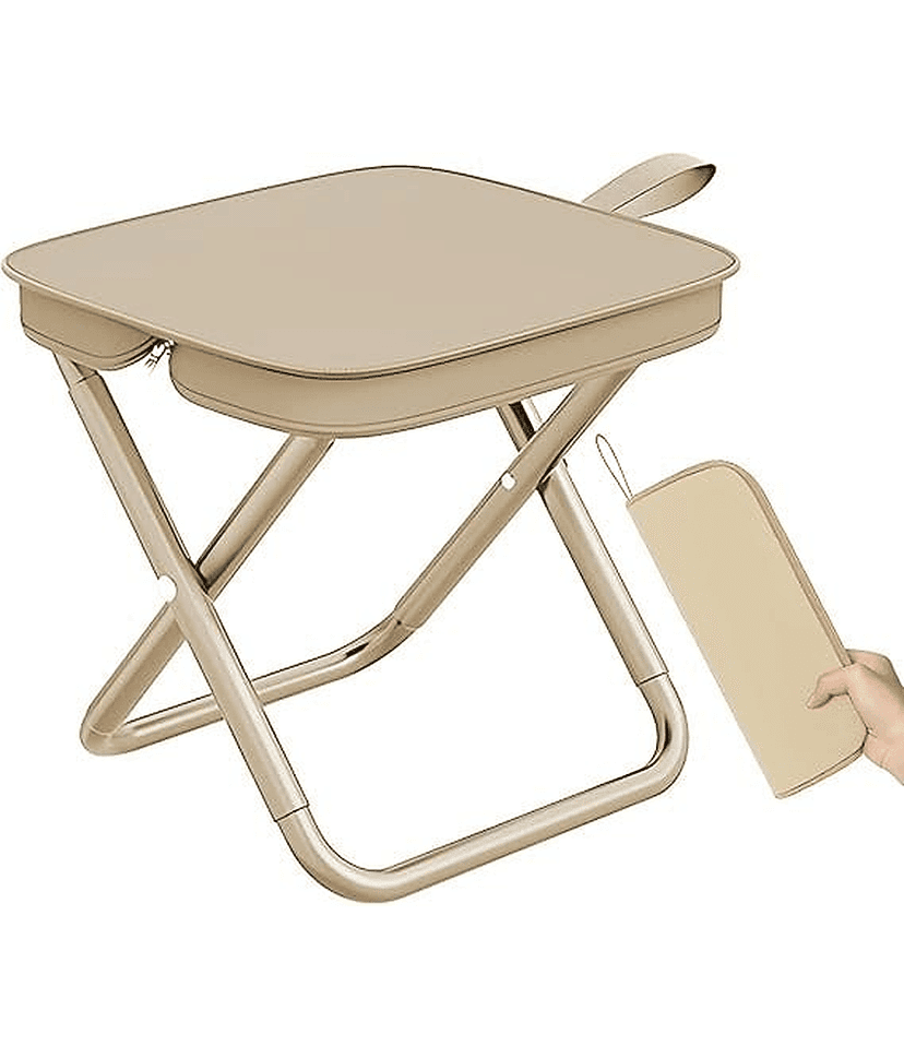 Folding Stool Camping Stool Foldable Camp Chair Collapsible Stooll Portable Chair Travel Foot Stool for Backpacking Fishing Hiking Picnic