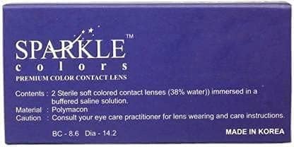 MD SPARKLE QUARTERLY GRAY COLOR CONTACT LENS WITH CASE AND 80ML SOLUTION (PACK OF 1 PAIR) view 3