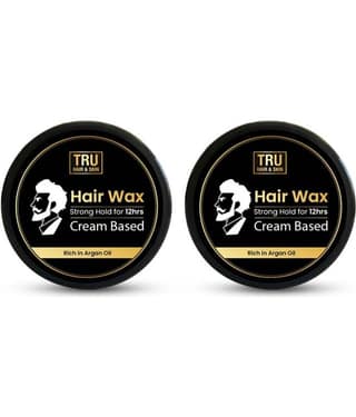 TRU HAIR & SKIN Hair Wax Cream For Men | Easy To Spread & Strong Hold For 12hrs (50gm Pack of 2)