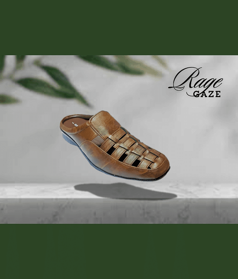 RAGE GAZE - Brown Men's Sandals