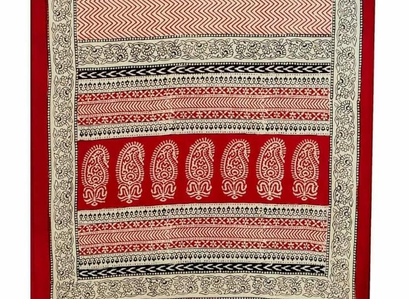 Silk Stole Bagh Print view 3