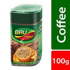 Bru Instant With Great Aroma Of Freshly Roasted Coffee Beans, 100G Jar