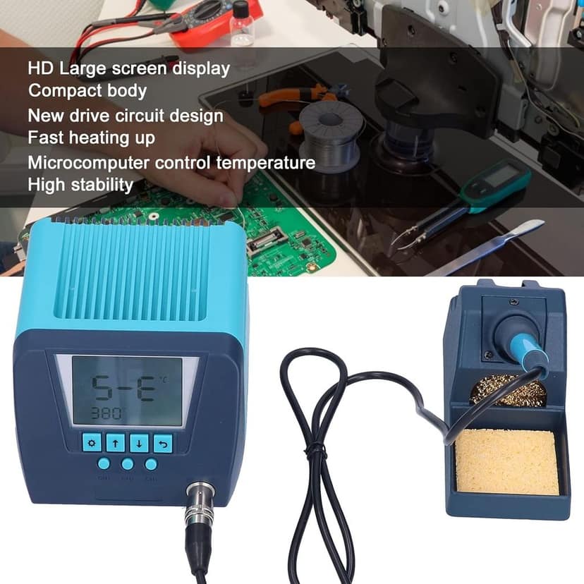 Digital Solder Irons Set, Soldering Iron Station Kit Compact for Metal Desoldering for Welding(European plug) view 6