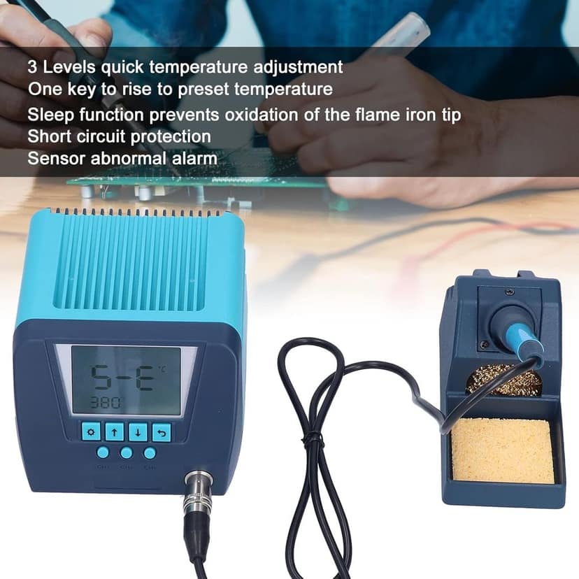 Digital Solder Irons Set, Soldering Iron Station Kit Compact for Metal Desoldering for Welding(European plug) view 7