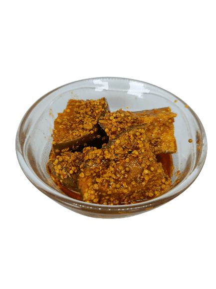 Organic Anand Pure & Natural Less Sweet Mango Pickle (Mitha Aam ka achar) Jaggery Mango Pickle,Homemade Aachar with Neemwood Spoon (350gm-Pack of 1) view 4
