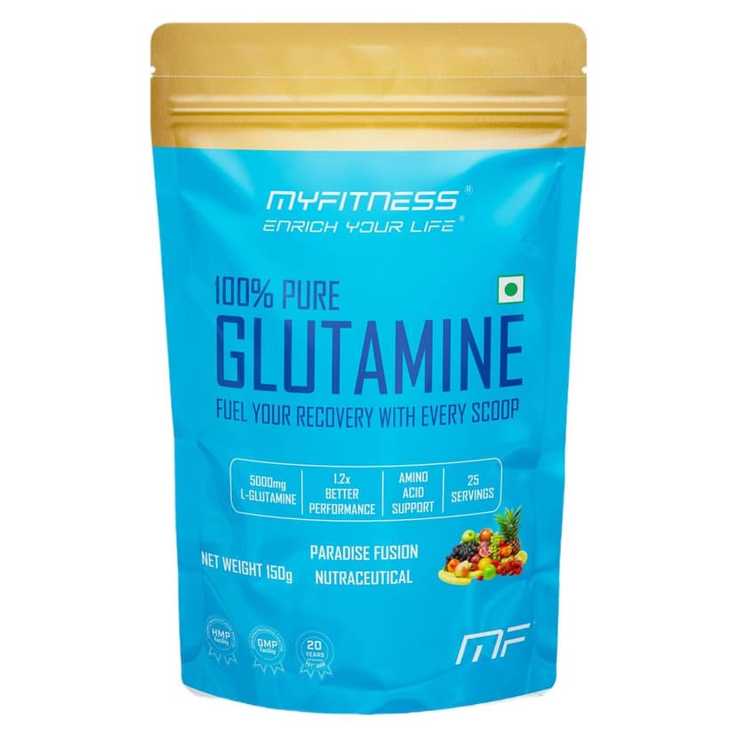 Myfitness 100% Pure Glutamine | 150g | Flavoured Glutamine Powder | 5000mg Per Serving | With Added Electrolytes