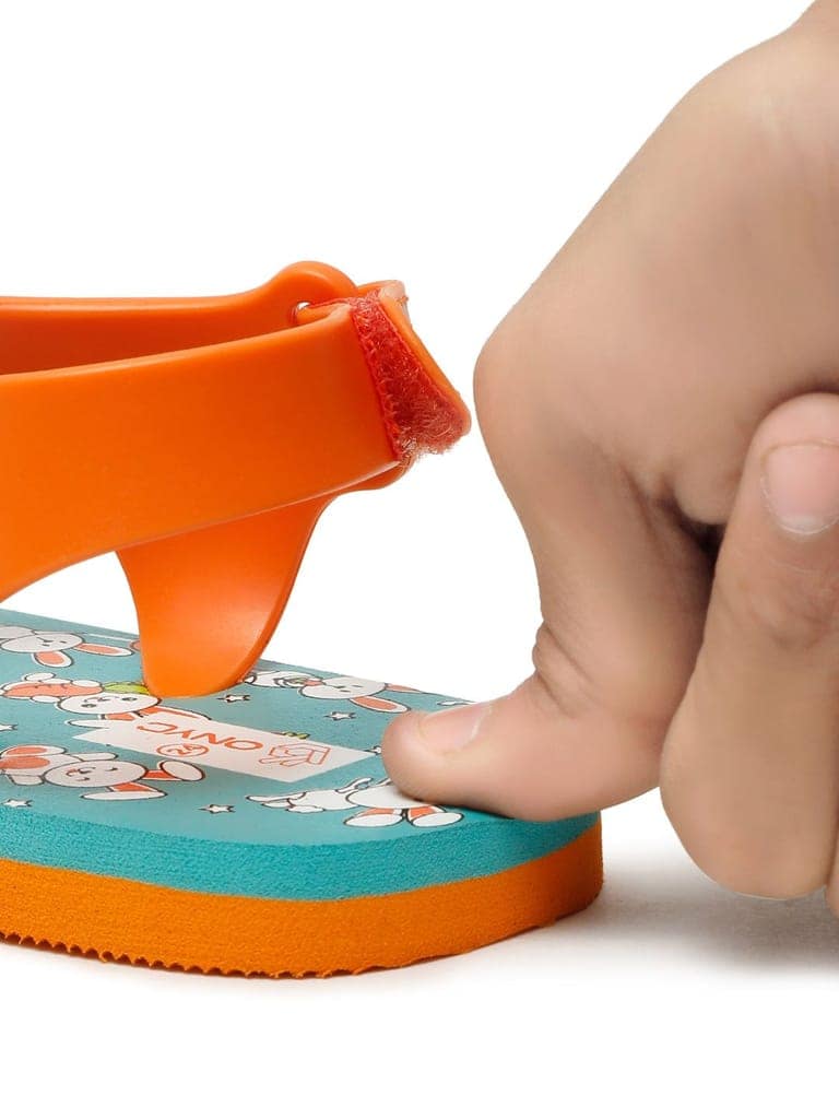 Premium Bunny Jellies Flip-flops for Kids - Orange (Unisex) view 6