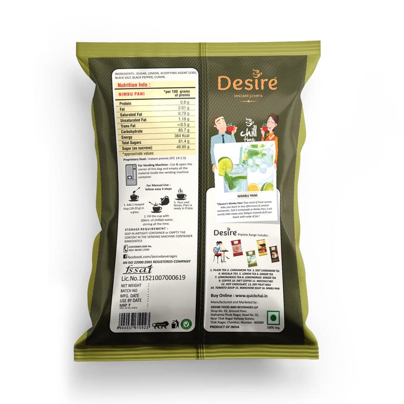 Desire Nimbu Pani Instant Premix, 1 Kg view 2