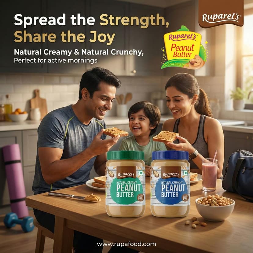 Ruparel’s Natural Crunchy Peanut Butter 800g | 100% Roasted Peanuts | Source of Protein | Delicious & Wholesome | Smooth Nut Butter Spread for Bread, Sandwich & Smoothies view 6