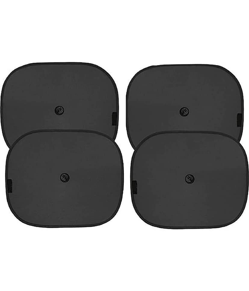 TANTRA Car Accessories Combo Kit with Car Sunshade 4pcs and Car Cleaning Gel Pouch view 2
