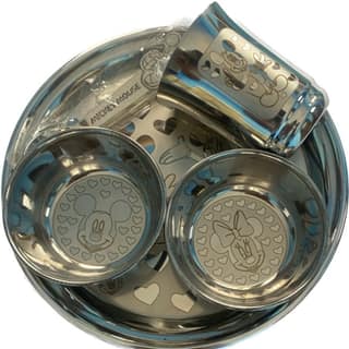 100% Stainless Steel Laser Printed Baby Dinner Set Micky Mouse Design