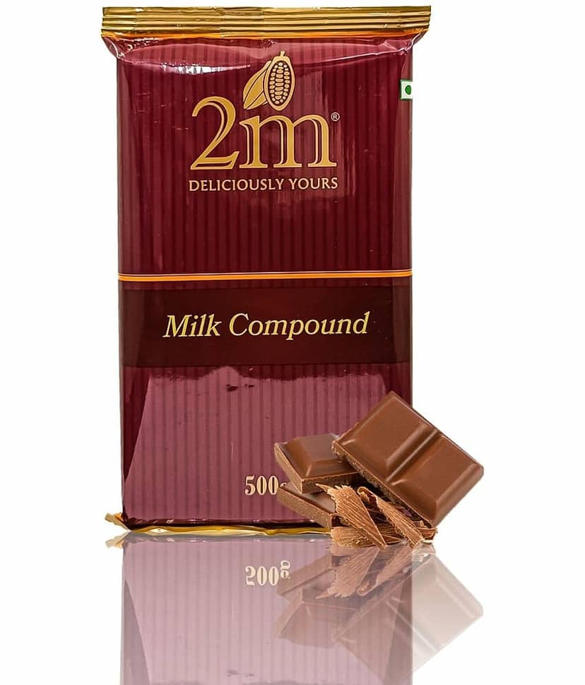 2M Milk Chocolate Compound Slab Milk Chocolate 500 g
