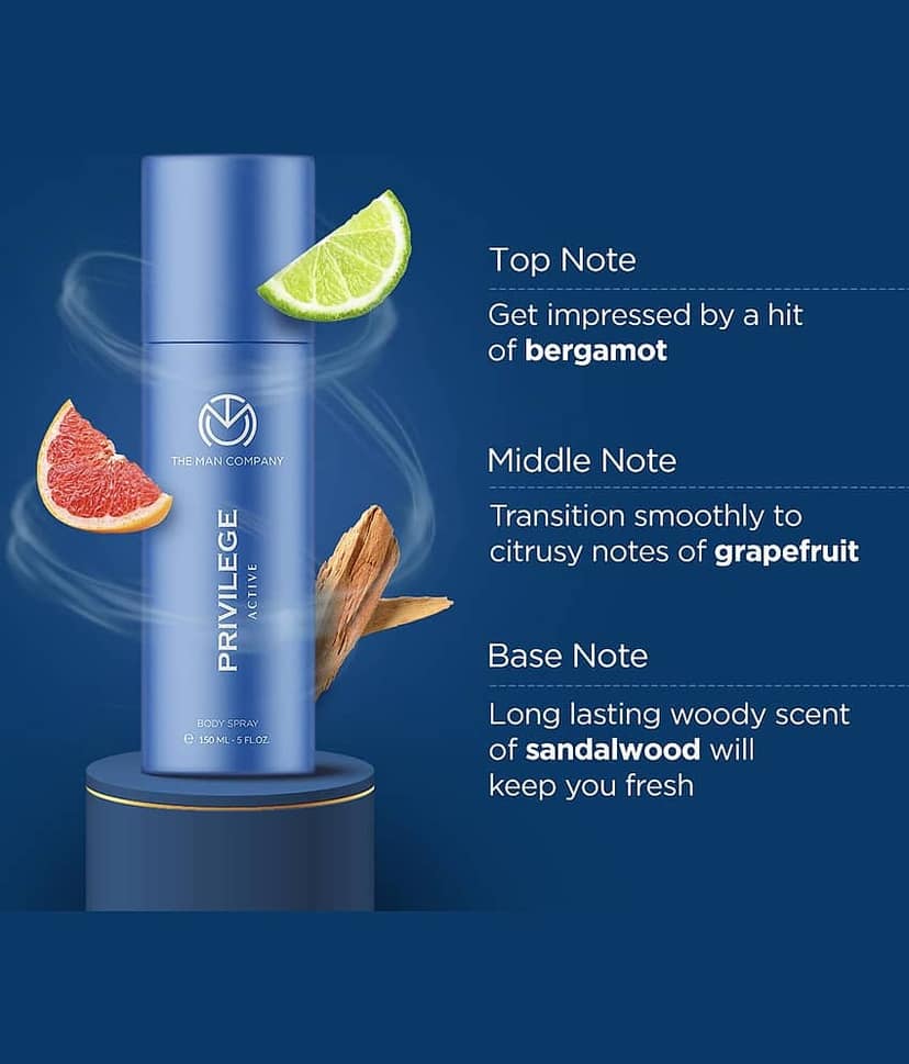 The Man Company Privilege Deodorants for Men - Active, Legend & Intense | Premium Long Lasting Fragrance | Everyday Use Deo’s Trio Set - (150ml* 3) view 2