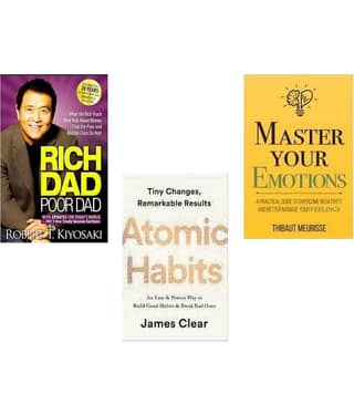 Rich DadPoor Dad + Atomic Habits + Master Your Emotions
