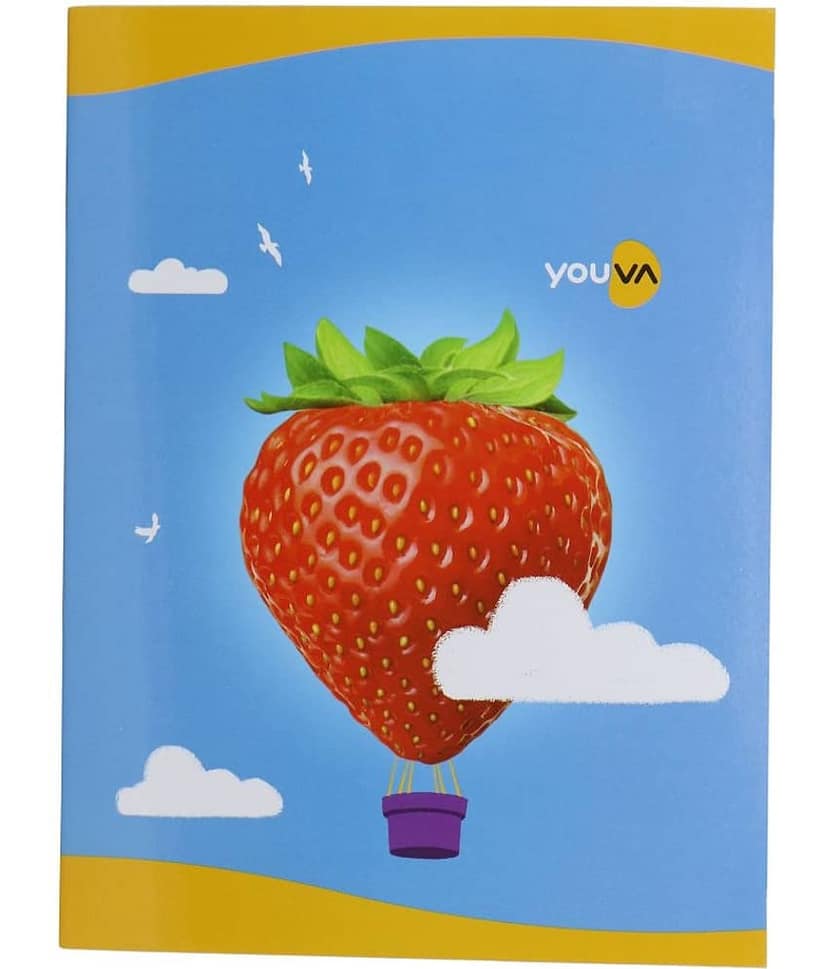 Navneet Youva Soft Bound Note Book 18x24 cm Red & Blue (With Gap) 172 Pages - Pack of 3