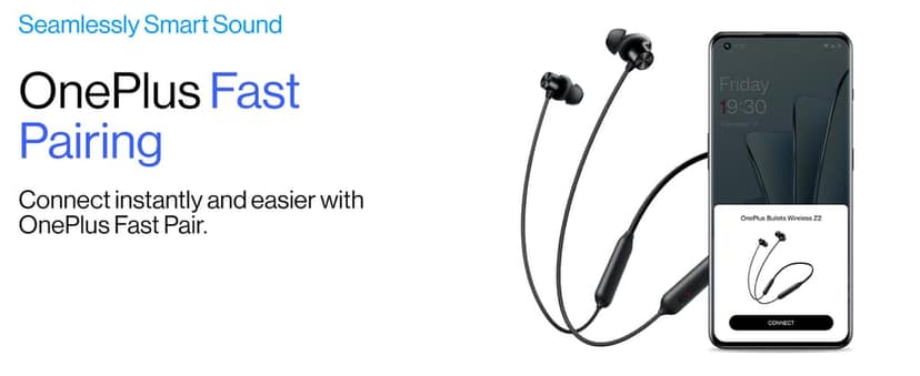Oneplus Bullets Z2 Bluetooth Wireless in Ear Earphones with Mic, Bombastic Bass - 12.4 mm Drivers, 10 Mins Charge - 20 Hrs Music, 30 Hrs Battery Life, IP55 Dust and Water Resistant (Magico Black) view 6