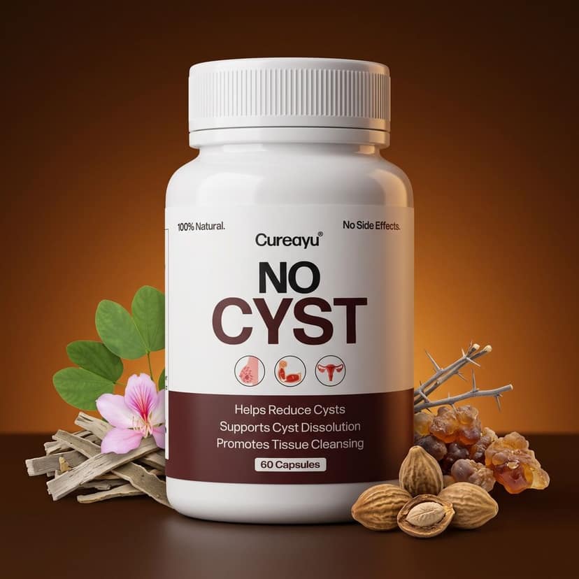 Cureayu No Cyst Capsules | Ayurvedic Support for Cyst Care & Tissue Health