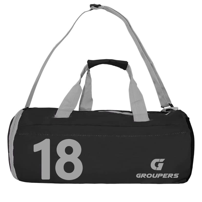 GROUPERS Sports Gym Bag with Shoe Compartment for Men and Women