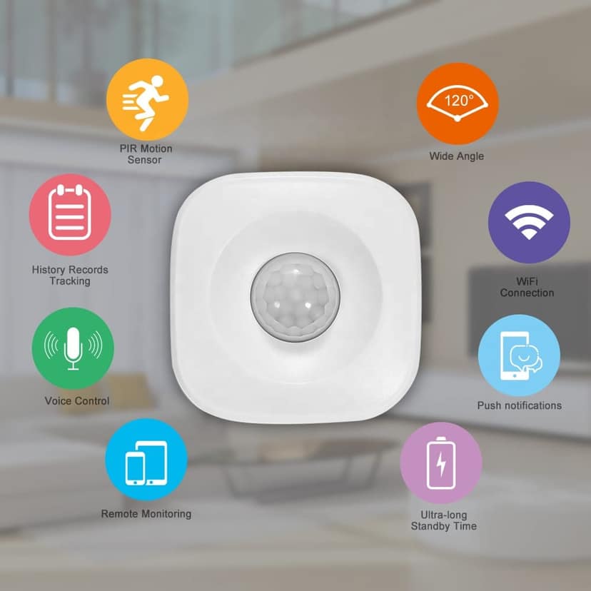 AUSHA Smart Human Motion Sensor | WiFi / ZigBee PIR Detector with Real-Time App Alerts view 5