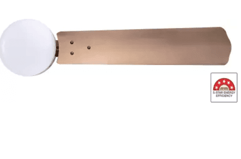 AIRELEC GLORIA BRASSICA BLDC CEILING FAN 0.5W LED WITH REMOTE 5 Star 1200 mm 6 Blade Ceiling Fan (BLDC Motor with Remote | Metallic Golden | Pack of 1) view 2