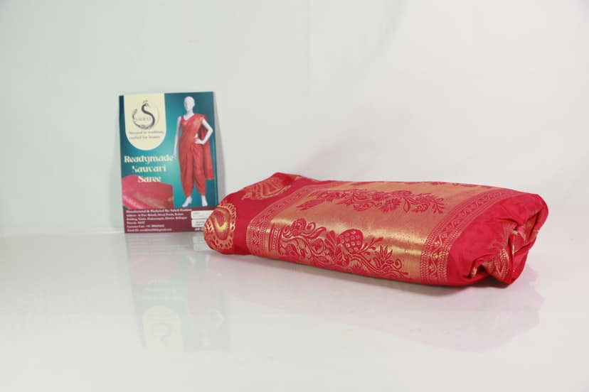 Readymade Traditional Nauvari Saree view 2