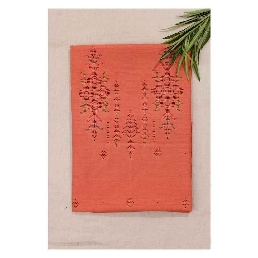 Garvi Gurjari (A Gujarat Govt Enterprise Handwoven Cotton Tangaliya Top/Kurti Material (GGCTKM11) view 4