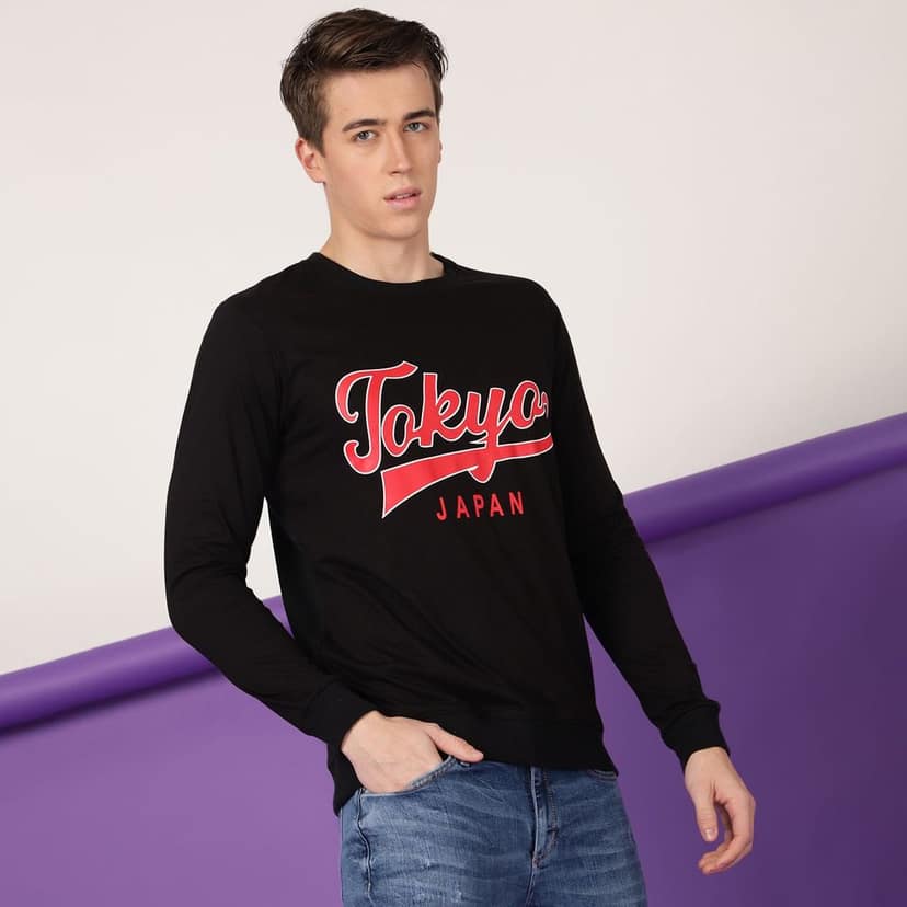 FTX Men Round Neck Printed Full sleeves Tshirt view 3