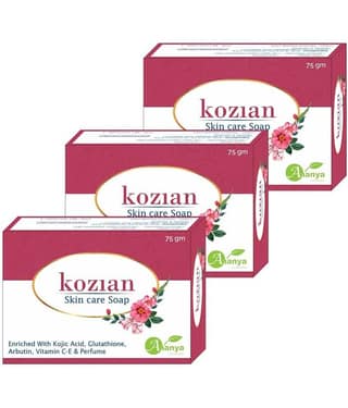 KOZIAN Antibacterial Moisturizing Bath Soap Soap for All Skin Type ( Pack of 3 )