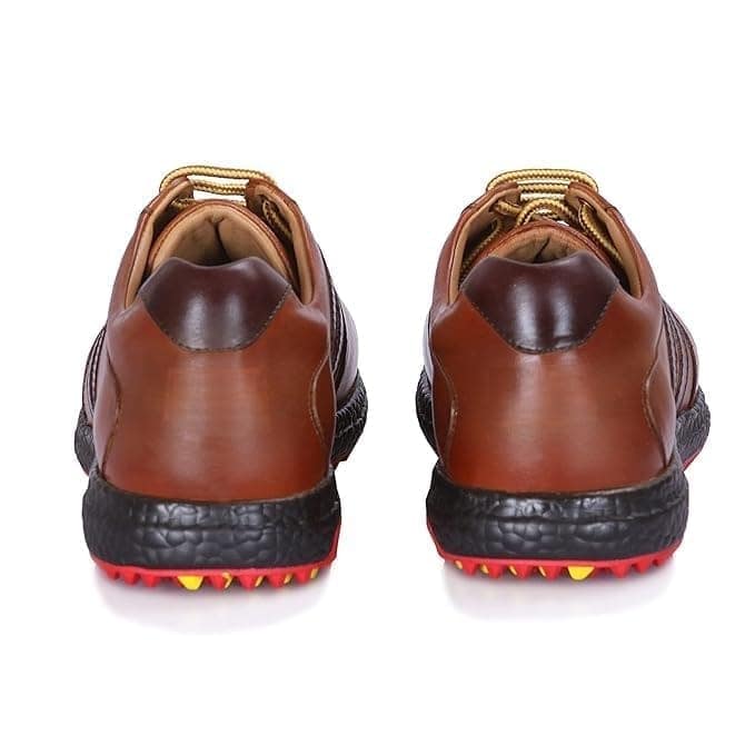 HITCARO Men's Proffessional Leather Golf Shoes | Lace-Up | Waterproof | Comfortable | Breathable view 2