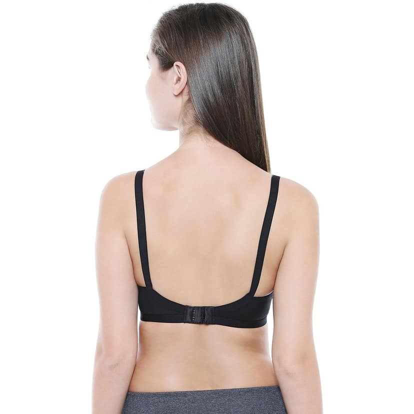 Bodycare Women Cotton Full Coverage Non Padded Regular Bra Pack - 2 E5501BS-BLACK-SKIN view 4