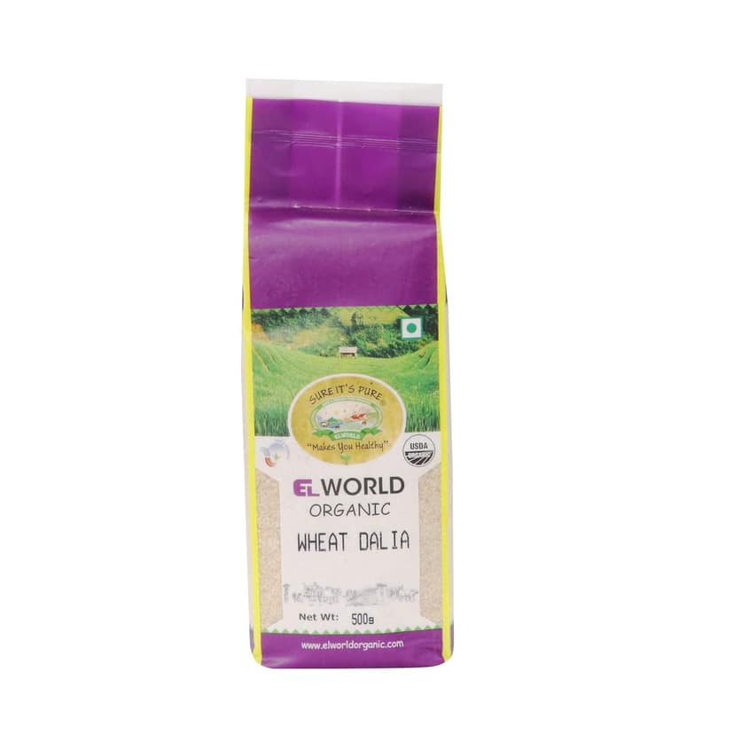 Elworld Agro & Organic Food Products Wheat Dalia 500g