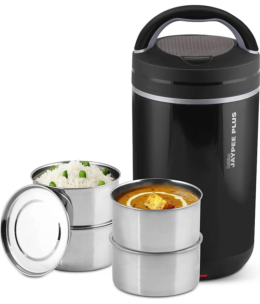 Jaypee Plus Hottline 4 Stainless Steel Electric Lunch Box 4 - Container ( Pack of 1 )