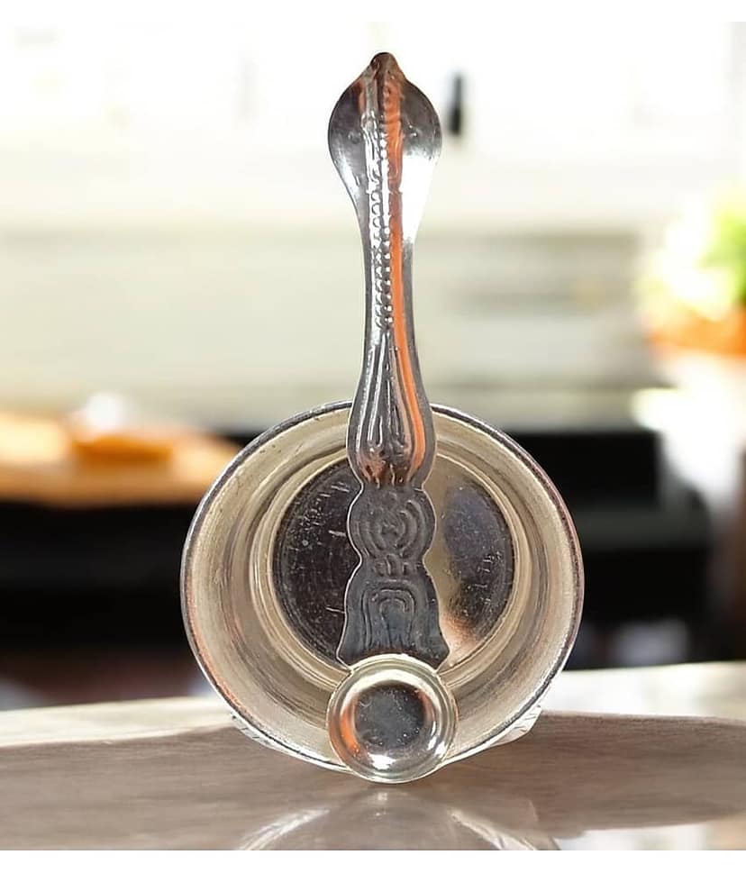 Sigaram Brass 2.4 Inch Panchpatre with Uddarane For Home Pooja Decore K4575 view 2