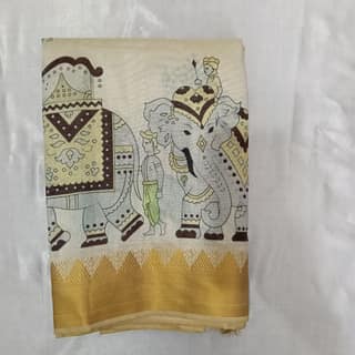 Tussar Silk Cotton Saree with Blouse