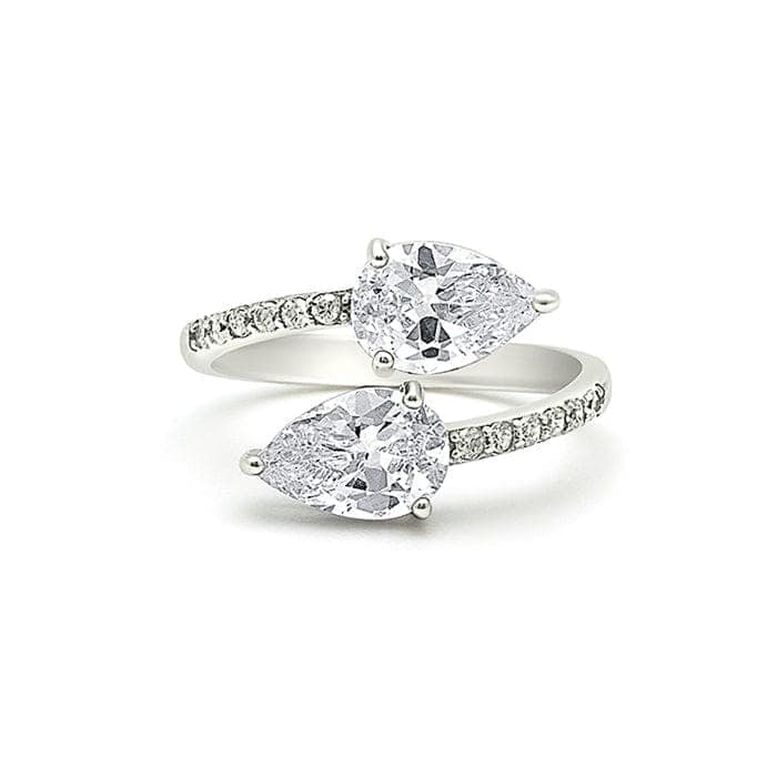 Silver Crystal Ecstasy Ring