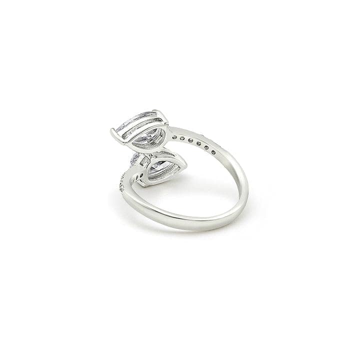 Silver Crystal Ecstasy Ring view 4