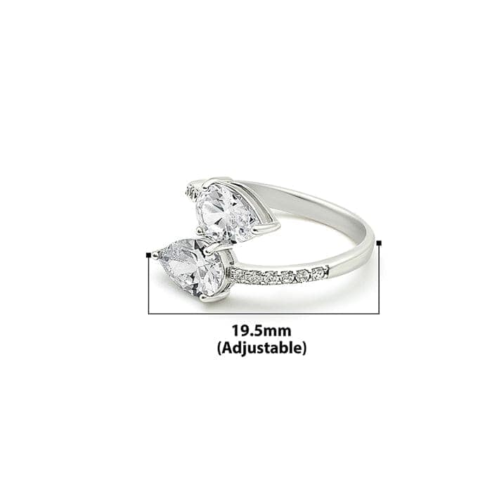 Silver Crystal Ecstasy Ring view 5