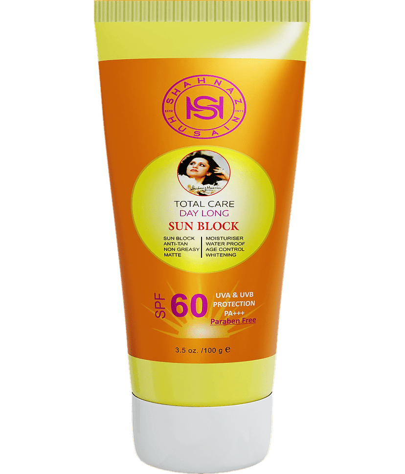 Shahnaz Husain Total Care Day Long Sun Block - SPF-60 - 100 gm