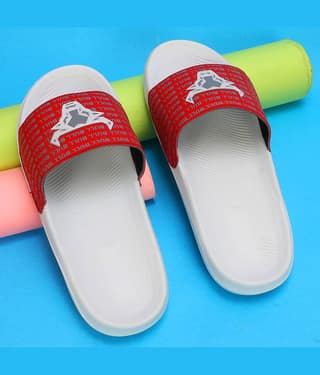 PERY PAO Red Men's Slide Flip Flop