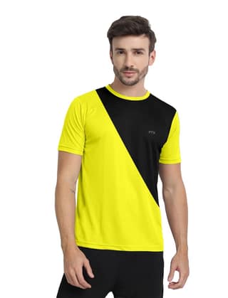 FTX Men Drifit Colorblock Half Sleeve Tshirt