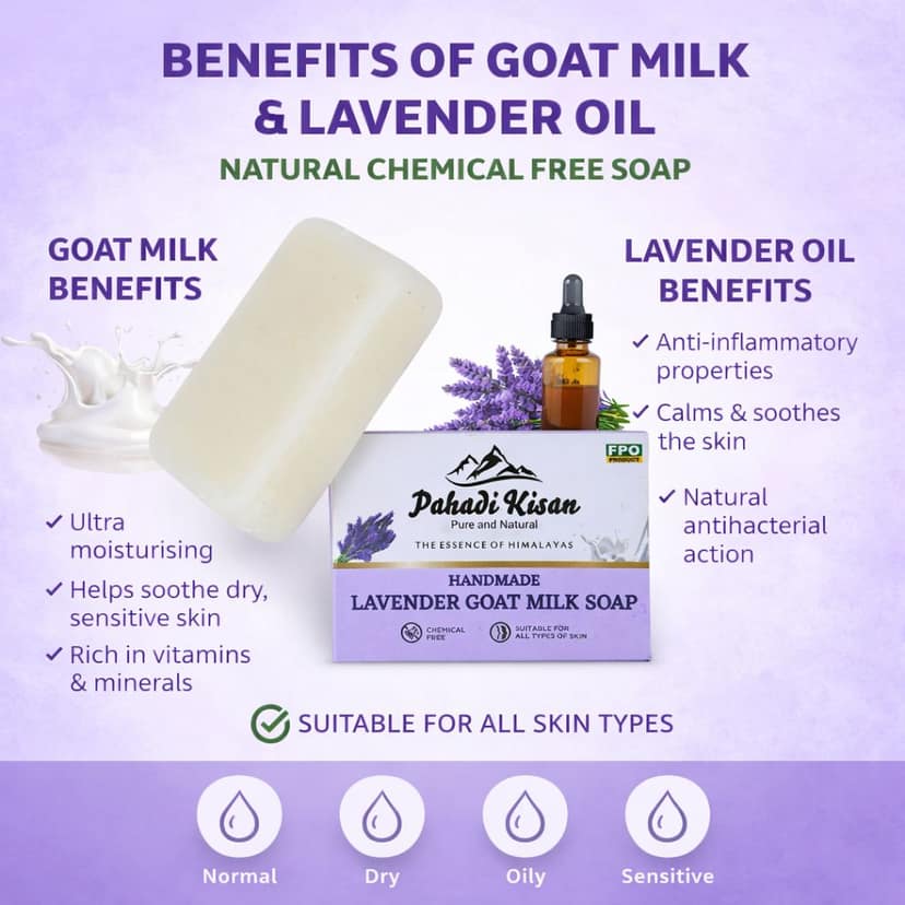 Lavender Goat Milk Soap 100 gm view 4
