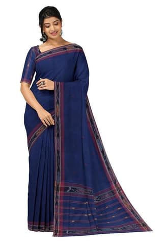 APCO Handloom (A Andhra Pradesh Govt Emporium)- Women's Traditional Pure Handloom Dulla Cotton Saree | DL0043