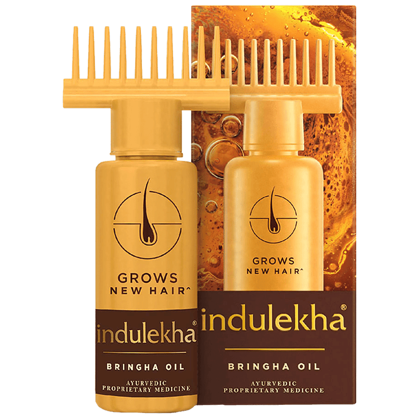 Indulekha Bringha Oil Reduces Hair Fall And Grows New Hair 100% Ayurvedic Oil, 100 Ml view 2